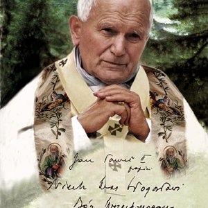 Jan Paweł II z błogosławieństwem