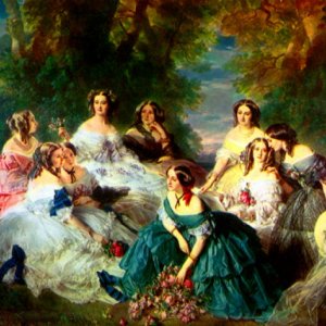 Empress Eugénie Surrounded by her Ladies in Waiting